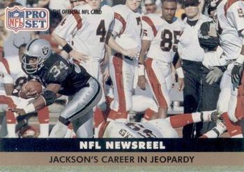Bo Jackson NEWS Los Angeles Raiders 1991 Pro set NFL #346